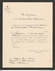 k.k. naturhistorisches Hofmuseum, Intendanzakten 1885-1896 (Hauer), Aktenzahl Z.39/1890, Seite 1